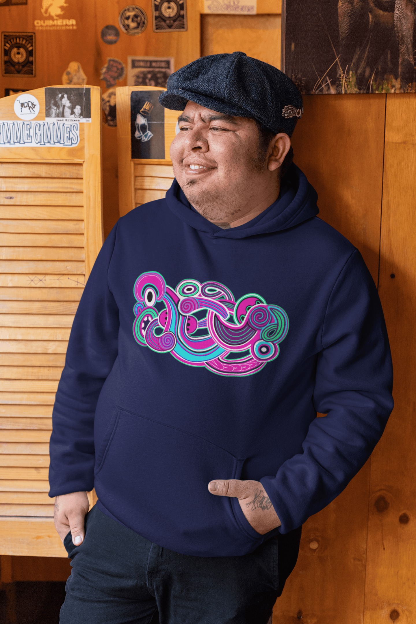 Te Tihi o Kahukura Plus Size Hoodie Pink Design River Jayden Art