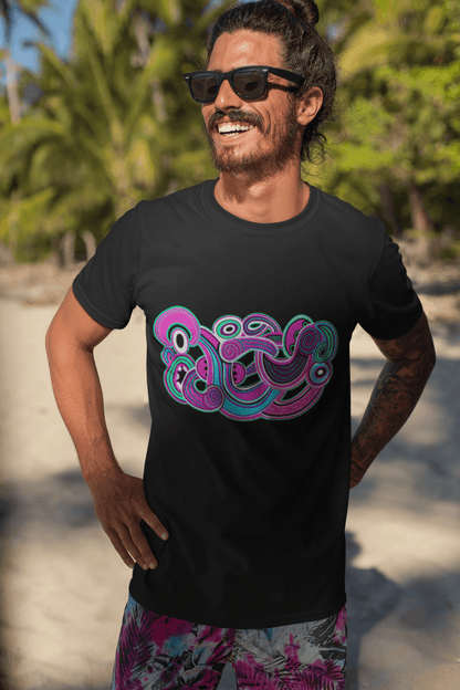 Te Tihi O Kahukura - T-shirt (Pink Design) - River Jayden Art